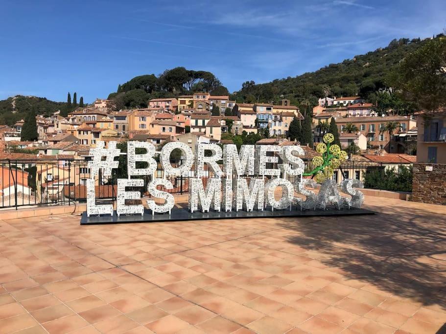 Апартаменты Agreable T3, Bormes Les Mimosas Экстерьер фото